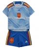 Spanien Bortatröja Barn VM 2022 Kortärmad (+ Korta byxor)