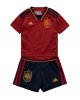 Spanien Hemmatröja Barn VM 2022 Kortärmad (+ Korta byxor)