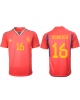 Spanien Rodri Hernandez #16 Hemmatröja Män VM 2022 Kortärmad