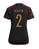 Tyskland Antonio Rudiger #2 Bortatröja Kvinnor VM 2022 Kortärmad