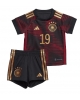 Tyskland Leroy Sane #19 Bortatröja Barn VM 2022 Kortärmad (+ Korta byxor)