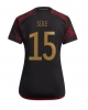 Tyskland Niklas Sule #15 Bortatröja Kvinnor VM 2022 Kortärmad