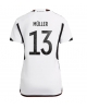 Tyskland Thomas Muller #13 Hemmatröja Kvinnor VM 2022 Kortärmad