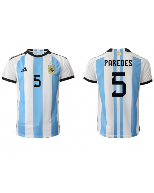 Argentina Leandro Paredes #5 Hemmatröja Män VM 2022 Kortärmad