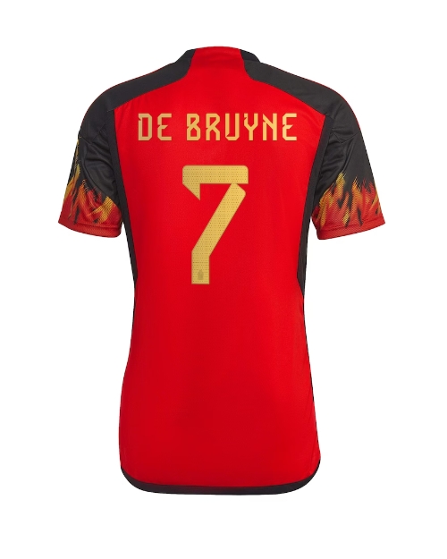 Belgien Kevin De Bruyne #7 Hemmatröja Män VM 2022 Kortärmad