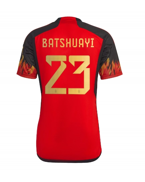 Belgien Michy Batshuayi #23 Hemmatröja Män VM 2022 Kortärmad