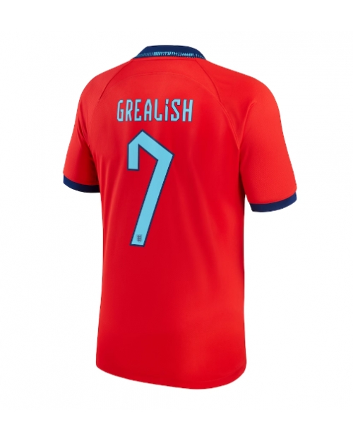 England Jack Grealish #7 Bortatröja Män VM 2022 Kortärmad