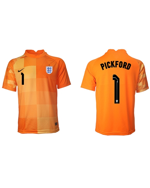 England Jordan Pickford #1 Målvakt Bortatröja Män VM 2022 Kortärmad