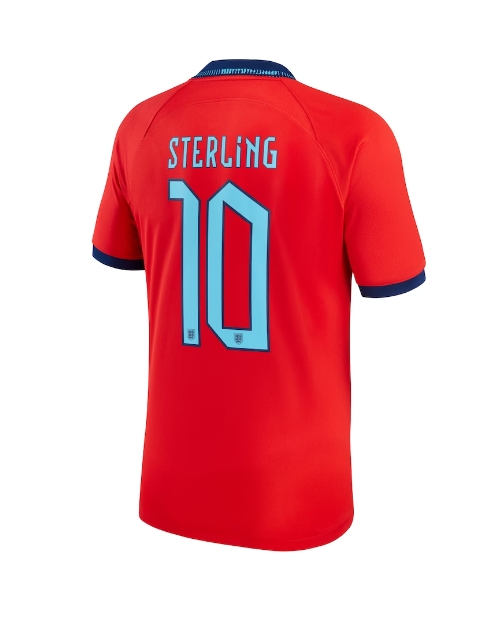 England Raheem Sterling #10 Bortatröja Män VM 2022 Kortärmad