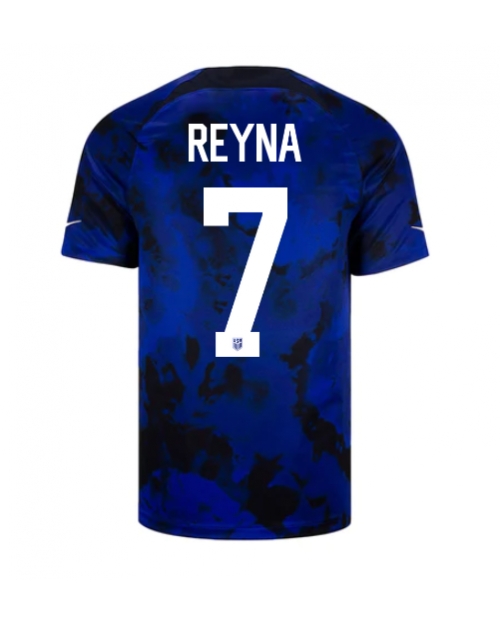 Förenta staterna Giovanni Reyna #7 Bortatröja Män VM 2022 Kortärmad