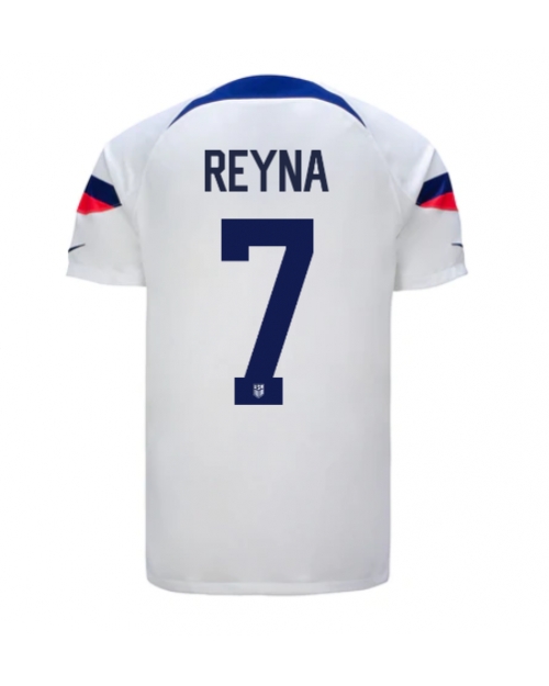 Förenta staterna Giovanni Reyna #7 Hemmatröja Män VM 2022 Kortärmad