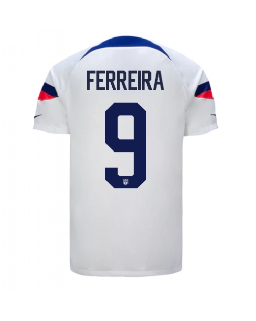 Förenta staterna Jesus Ferreira #9 Hemmatröja Män VM 2022 Kortärmad