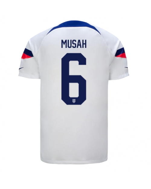Förenta staterna Yunus Musah #6 Hemmatröja Män VM 2022 Kortärmad