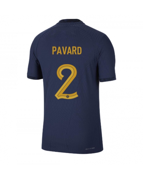 Frankrike Benjamin Pavard #2 Hemmatröja Män VM 2022 Kortärmad