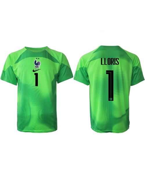 Frankrike Hugo Lloris #1 Målvakt Bortatröja Män VM 2022 Kortärmad