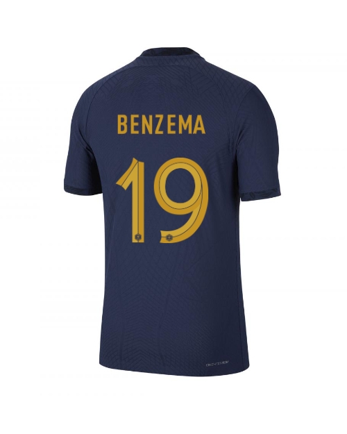 Frankrike Karim Benzema #19 Hemmatröja Män VM 2022 Kortärmad