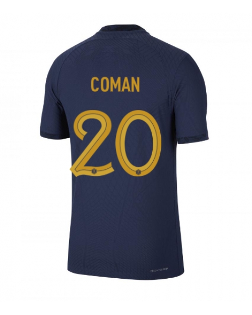 Frankrike Kingsley Coman #20 Hemmatröja Män VM 2022 Kortärmad