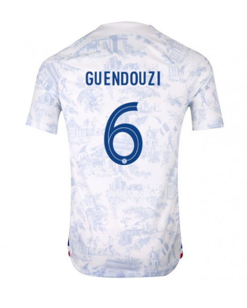 Frankrike Matteo Guendouzi #6 Bortatröja Män VM 2022 Kortärmad