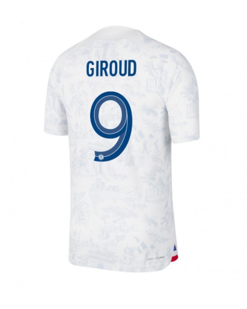 Frankrike Olivier Giroud #9 Bortatröja Män VM 2022 Kortärmad