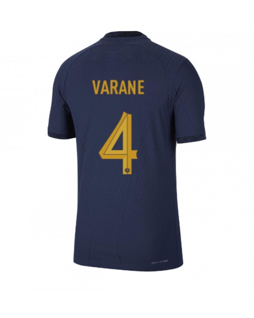 Frankrike Raphael Varane #4 Hemmatröja Män VM 2022 Kortärmad