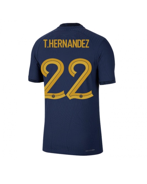 Frankrike Theo Hernandez #22 Hemmatröja Män VM 2022 Kortärmad