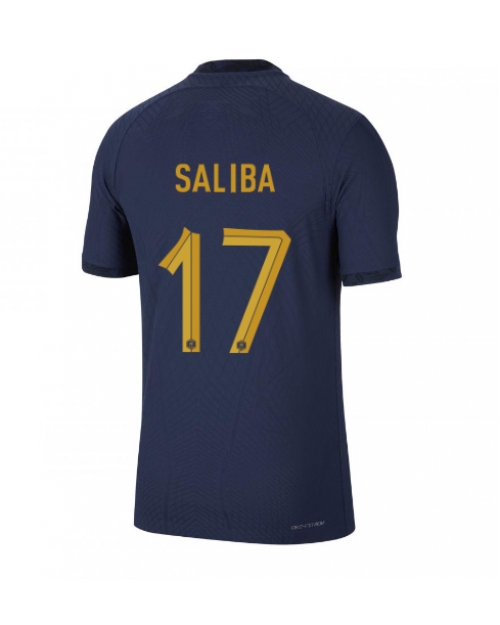 Frankrike William Saliba #17 Hemmatröja Män VM 2022 Kortärmad