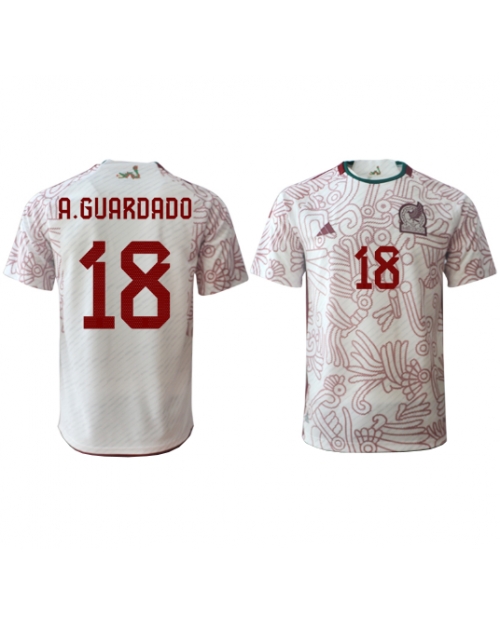 Mexiko Andres Guardado #18 Bortatröja Män VM 2022 Kortärmad
