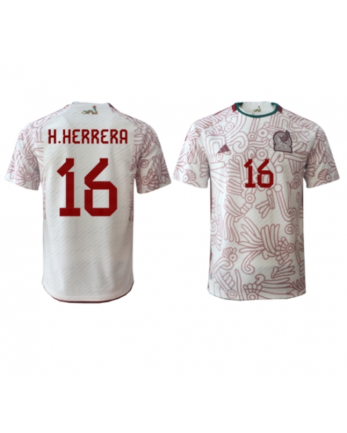 Mexiko Hector Herrera #16 Bortatröja Män VM 2022 Kortärmad