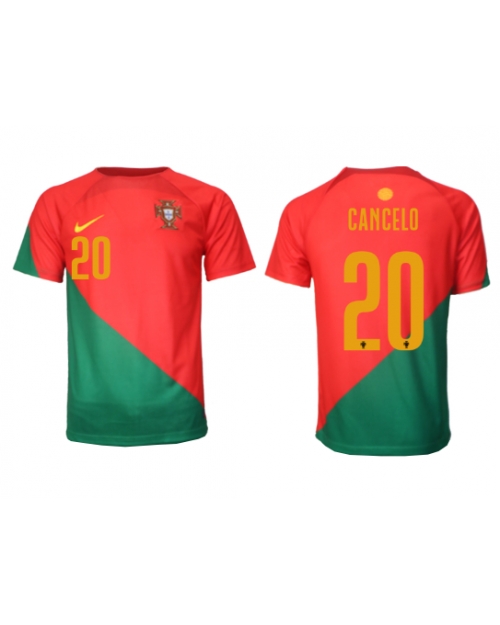 Portugal Joao Cancelo #20 Hemmatröja Män VM 2022 Kortärmad