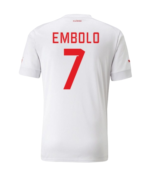 Schweiz Breel Embolo #7 Bortatröja Män VM 2022 Kortärmad