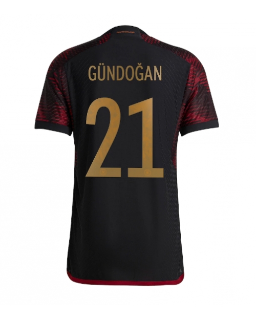 Tyskland Ilkay Gundogan #21 Bortatröja Män VM 2022 Kortärmad