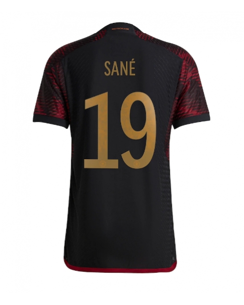 Tyskland Leroy Sane #19 Bortatröja Män VM 2022 Kortärmad