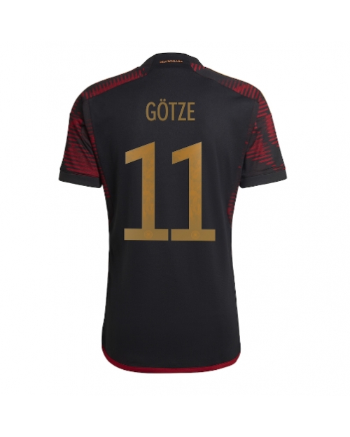 Tyskland Mario Gotze #11 Bortatröja Män VM 2022 Kortärmad