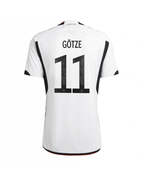 Tyskland Mario Gotze #11 Hemmatröja Män VM 2022 Kortärmad