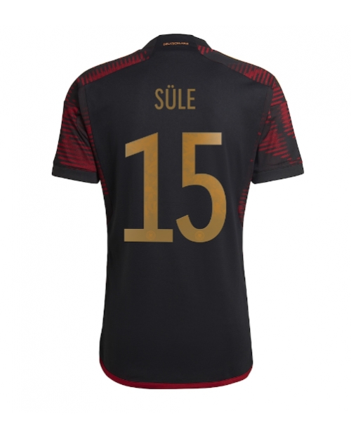 Tyskland Niklas Sule #15 Bortatröja Män VM 2022 Kortärmad