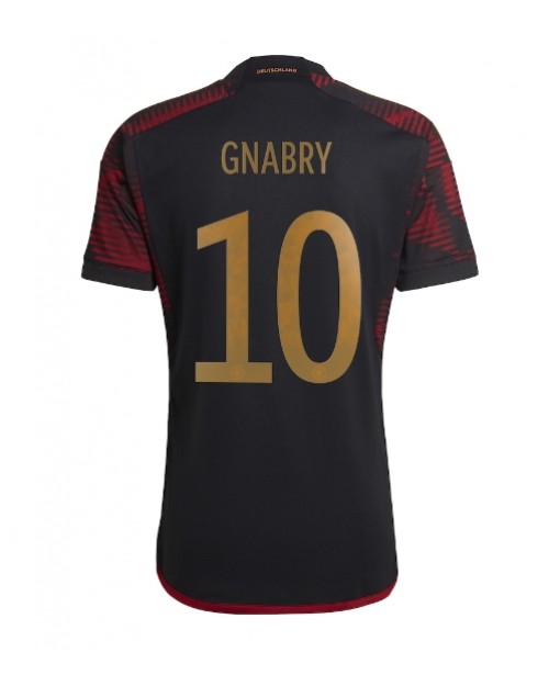 Tyskland Serge Gnabry #10 Bortatröja Män VM 2022 Kortärmad